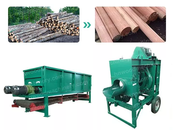 Log debarker machine