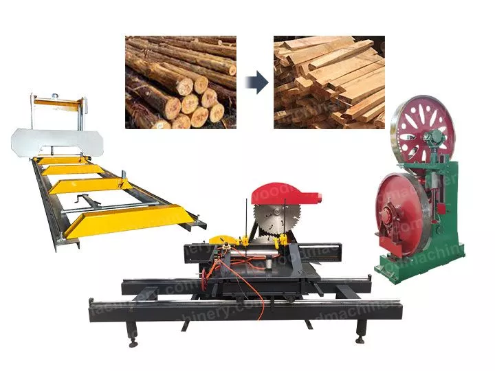 Automatic saw mill machine